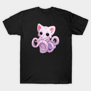 Pink cute Cthulhu cat T-Shirt